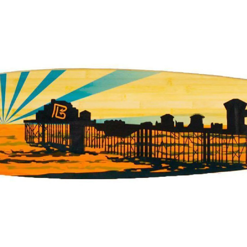Bamboo Drop Through 41" Sunset Pier Longboard - Image 3