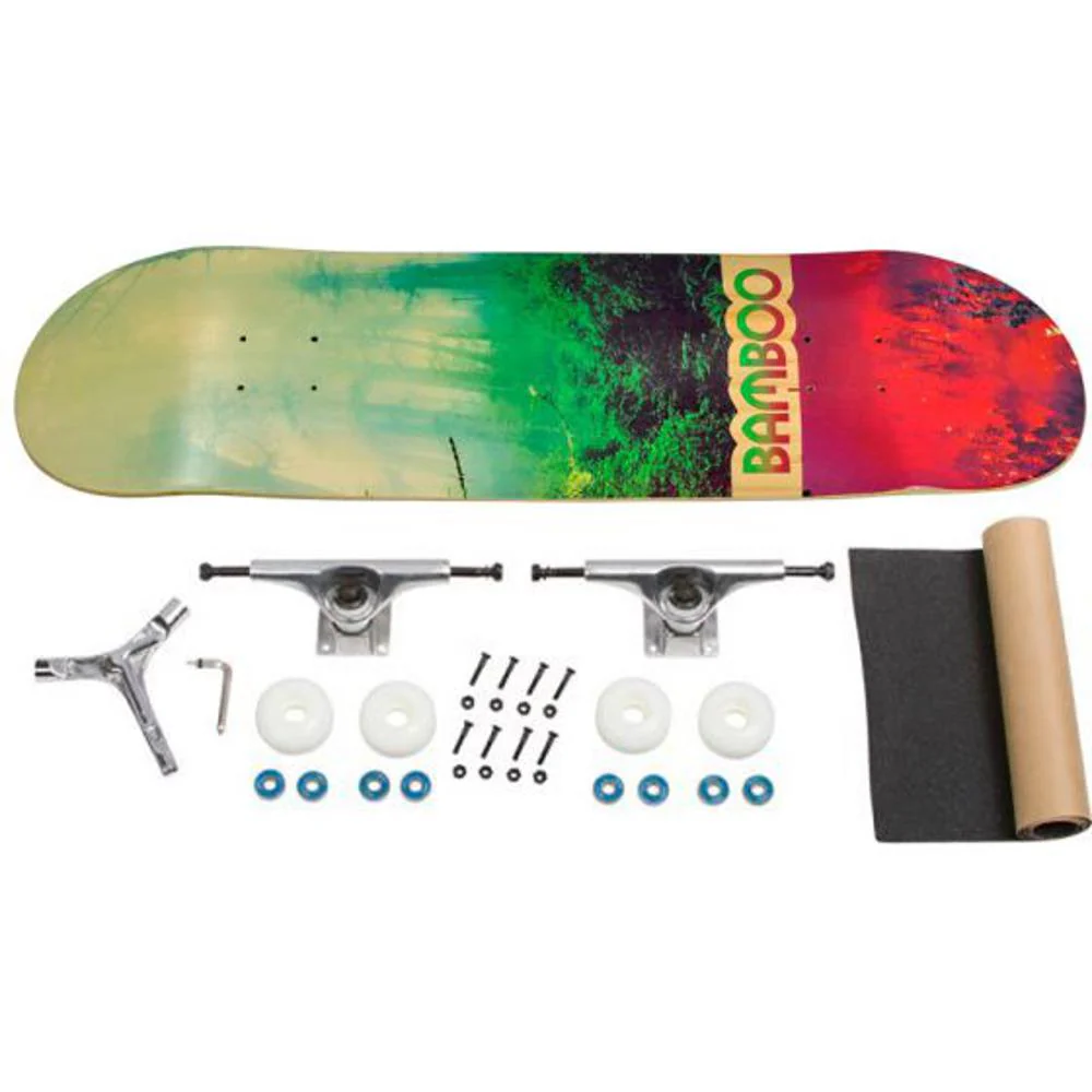 Forest Disaster Graphic Bamboo Skateboard - Image 6